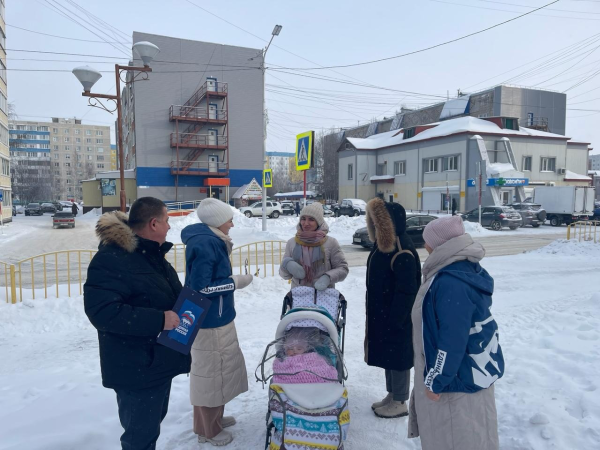 В рамках партийного проекта "Жители МКД" депутаты фракции "Единая Россия" вместе с жителями провели контроль уборки снега 